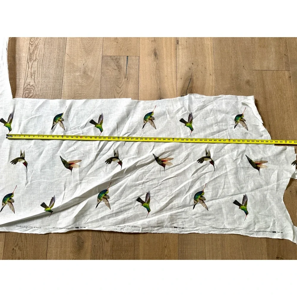 Harlequin Amazilia UK Hummingbird 100% Linen Fabric 3 Yards